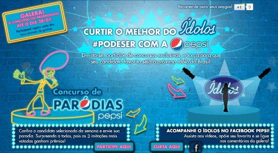 Concurso cultural de Paródias Pepsi Concurso cultural de Paródias Pepsi
